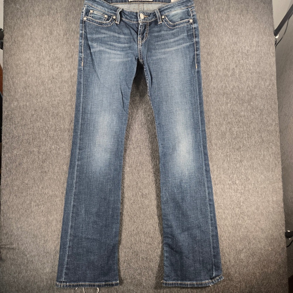 BKE Stella Bootcut Jeans Womens 27R Blue Denim Stretch Low Rise Whiskered